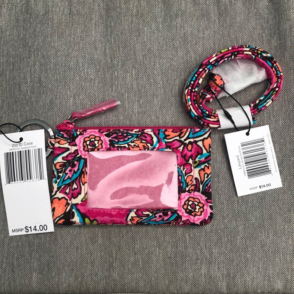 ID holder/wallet and matching lanyard